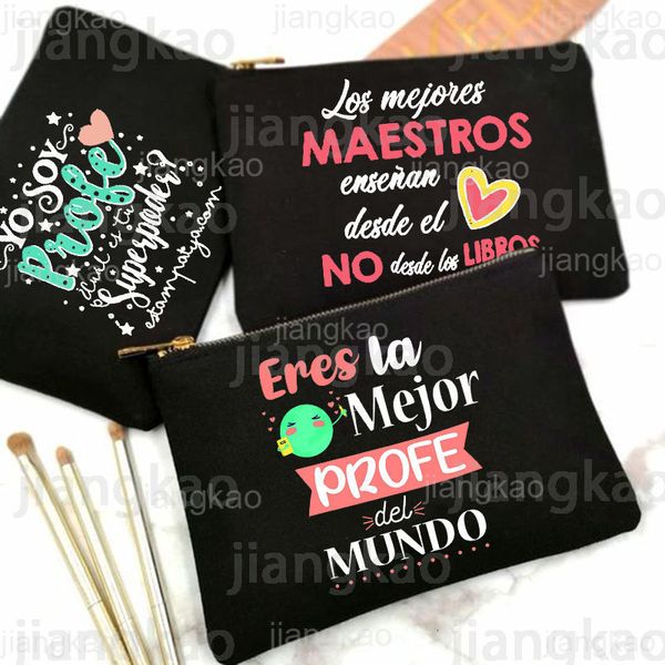cosmetic bags cases teacher in the word spanish print pencil bag school stationery supplies storage bags travel makeup bag toiletry pouch gi
cosmetic bags cases teacher in the word spanish print pencil bag school stationery supplies storage bags travel makeup bag toiletry pouch gi