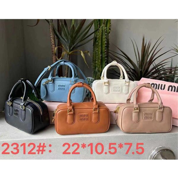 designer bags arcadie leather small handbag macaron solid bowling bag shoulder messenger bag miu tote bag h652
designer bags arcadie leather small handbag macaron solid bowling bag shoulder messenger bag miu tote bag h652
