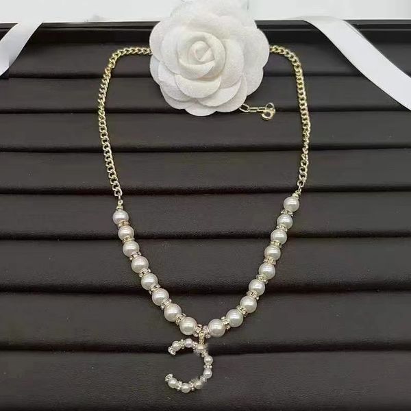 luxury brand double letter pendant stainless steel necklace designer for women long chain 18k gold plated pearl necklace designer jewelry ex, Silver
luxury brand double letter pendant stainless steel necklace designer for women long chain 18k gold plated pearl necklace designer jewelry ex, Silver