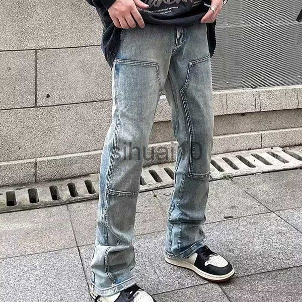 men's jeans 2023 y2k streetwear new kpop flare jeans cargo pants men clothing straight old vintage hip hop denim trousers homme j230728, Blue
men's jeans 2023 y2k streetwear new kpop flare jeans cargo pants men clothing straight old vintage hip hop denim trousers homme j230728, Blue