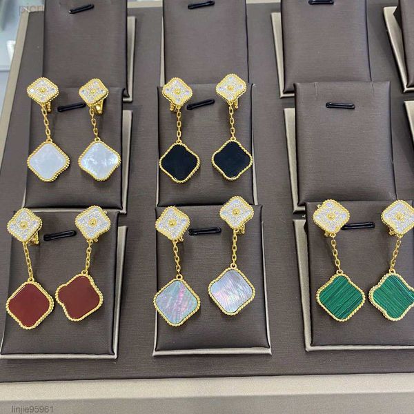 fashion designer earrings women girls luxury flower pearl 925 silver needle ear jewelry black green white red 4/four leaf clover charm 18k p, Golden;silver
fashion designer earrings women girls luxury flower pearl 925 silver needle ear jewelry black green white red 4/four leaf clover charm 18k p, Golden;silver