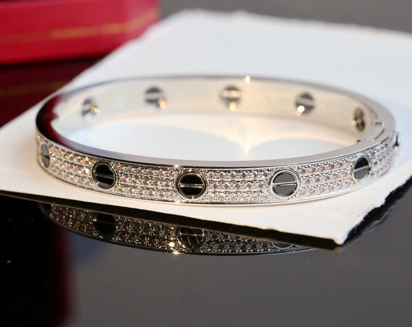 designer bracelet for women's wedding engagement four sizes 16-19 wide edition diamond bracelet banquet jewelry black nail bracelet
designer bracelet for women's wedding engagement four sizes 16-19 wide edition diamond bracelet banquet jewelry black nail bracelet