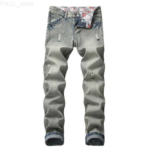 men's mens denim jogging pants men distressed jeans large size cool boys designer ripped fashion l230731, Blue
men's mens denim jogging pants men distressed jeans large size cool boys designer ripped fashion l230731, Blue