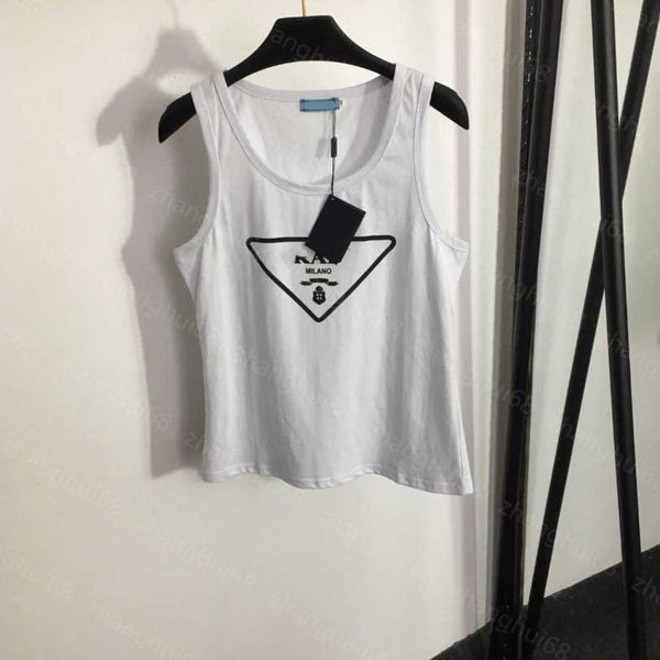 23ss womens tanks womens designer clothing triangle letter logo printing vest womens clothes a1, White
23ss womens tanks womens designer clothing triangle letter logo printing vest womens clothes a1, White
