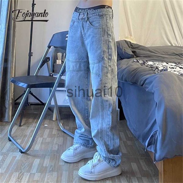 men's jeans fojaganto men's jean pants national tide retro straight wide-leg blue jeans loose casual couple high street denim pant
men's jeans fojaganto men's jean pants national tide retro straight wide-leg blue jeans loose casual couple high street denim pant