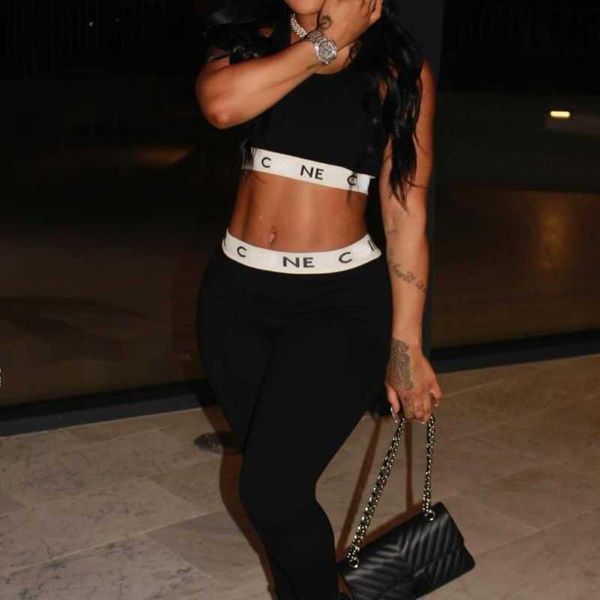 two piece pants designer bikini ce fashion womens summer casual sleeveless tank black tight bag hip pants two piece set dresses for woman, White
two piece pants designer bikini ce fashion womens summer casual sleeveless tank black tight bag hip pants two piece set dresses for woman, White