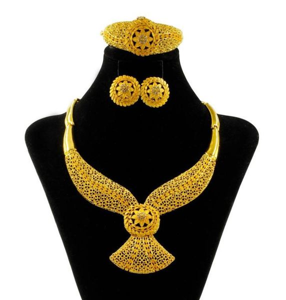 earrings necklace 2021 dubai fashion women 24 gold jewelry crystal ring bridal wedding gift accessories sets4162632, Silver
earrings necklace 2021 dubai fashion women 24 gold jewelry crystal ring bridal wedding gift accessories sets4162632, Silver