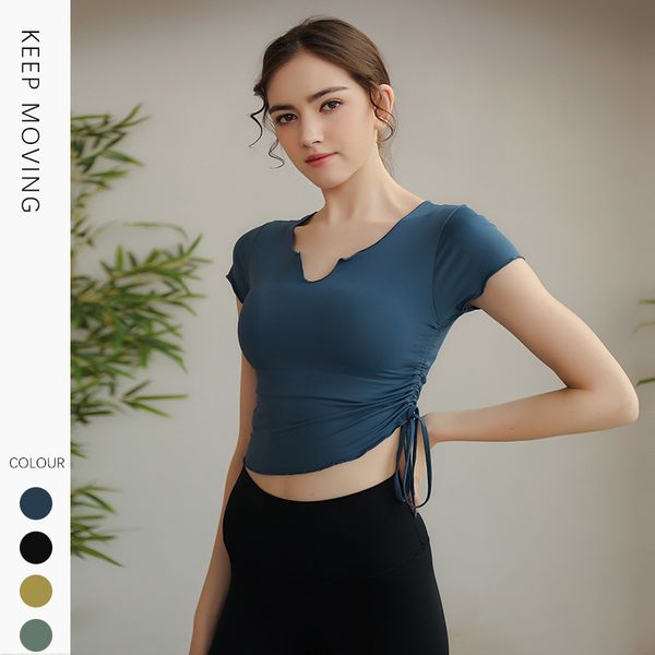 lu womens yoga outfit short sleeve crew neck breathable seamless women fintness gym short crop summer t shirt
lu womens yoga outfit short sleeve crew neck breathable seamless women fintness gym short crop summer t shirt