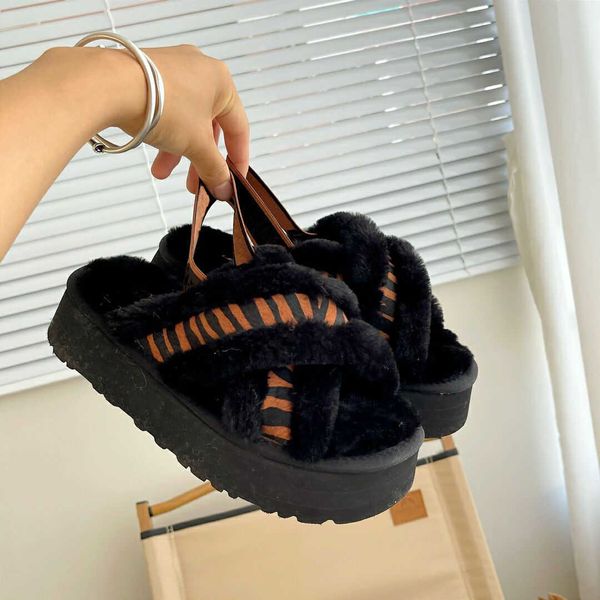 designer wool indoor home shoes thick sole one step women's winter slippers tazzman boots fashional uggity warm and comfortable slipper, Black
designer wool indoor home shoes thick sole one step women's winter slippers tazzman boots fashional uggity warm and comfortable slipper, Black