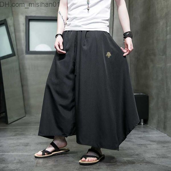 men's pants chinese style men's harajuku street clothes elastic waist pants fashion wide leg kimono pants men's backpack ski, Black
men's pants chinese style men's harajuku street clothes elastic waist pants fashion wide leg kimono pants men's backpack ski, Black