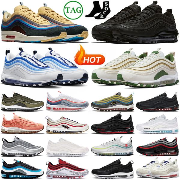 97 running shoes for men women 97s designer sneakers sean wotherspoon satan jesus triple black white militia green blueberry silver bred out
97 running shoes for men women 97s designer sneakers sean wotherspoon satan jesus triple black white militia green blueberry silver bred out