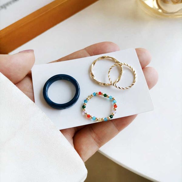 korean 4pcs bohemia crystal bead rings set for women boho fresh colorful beads finger rings stretch rope fashion jewelry ooyn, Silver
korean 4pcs bohemia crystal bead rings set for women boho fresh colorful beads finger rings stretch rope fashion jewelry ooyn, Silver