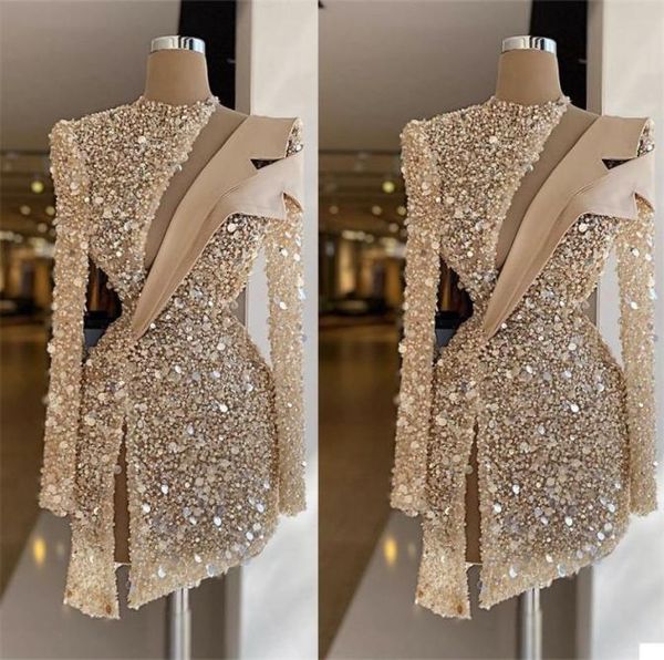 champagne evening dresses cocktail luxury sequins beads high neck long sleeves prom dress formal party gowns custom made knee leng9632807, Black
champagne evening dresses cocktail luxury sequins beads high neck long sleeves prom dress formal party gowns custom made knee leng9632807, Black