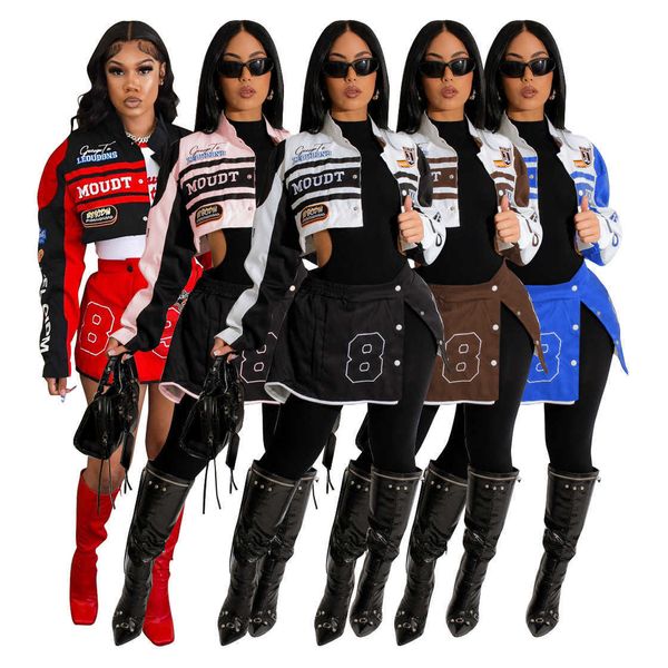 2023 women's jackets women's jacket spring and autumn hip hop street cardigan motorcycle clothing brand fashion ins trend 5 colors, Black;brown
2023 women's jackets women's jacket spring and autumn hip hop street cardigan motorcycle clothing brand fashion ins trend 5 colors, Black;brown