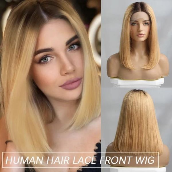 180% ombre brown short straight real 100% human hair wig 13*5*1 lace front wigs, Black;brown
180% ombre brown short straight real 100% human hair wig 13*5*1 lace front wigs, Black;brown