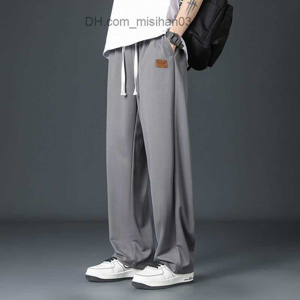 men's pants men's oversized casual pants spring/summer new men's brushed elastic waist solid loose sports wide leg straight p, Black
men's pants men's oversized casual pants spring/summer new men's brushed elastic waist solid loose sports wide leg straight p, Black