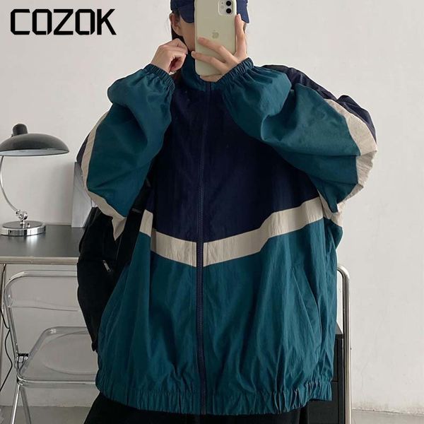 mens jackets stand collar patchwork jacket men spring college varsity windbreaker retro oversized casual sports coat outwear 230729, Black;brown
mens jackets stand collar patchwork jacket men spring college varsity windbreaker retro oversized casual sports coat outwear 230729, Black;brown