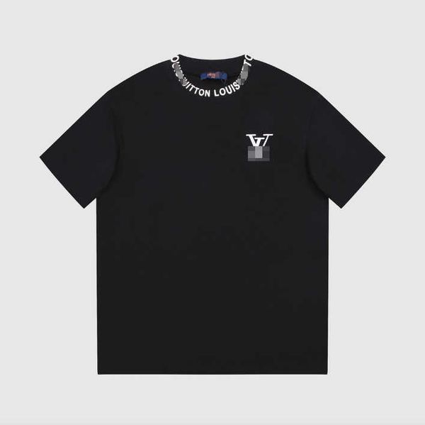* v correct 2023 summer high end cotton embroidery loose relaxed round neck sports t-shirt for men, White;black
* v correct 2023 summer high end cotton embroidery loose relaxed round neck sports t-shirt for men, White;black