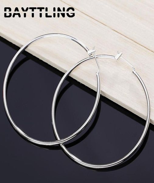 hoop huggie bayttling 925 sterling silver 50mm glossy round big earrings for woman fashion glamour wedding jewelry gift3062734, Golden;silver
hoop huggie bayttling 925 sterling silver 50mm glossy round big earrings for woman fashion glamour wedding jewelry gift3062734, Golden;silver