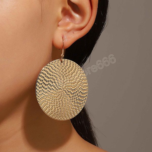 new temperament big round circle gold silver color metal drop earrings for women exaggerated party earring jewelry gift
new temperament big round circle gold silver color metal drop earrings for women exaggerated party earring jewelry gift