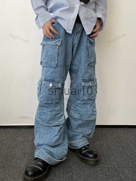 men's jeans y2k style multi-pocket tooling jeans men's american retro street harajuku trousers washed mopping pants youth clothing, Blue
men's jeans y2k style multi-pocket tooling jeans men's american retro street harajuku trousers washed mopping pants youth clothing, Blue