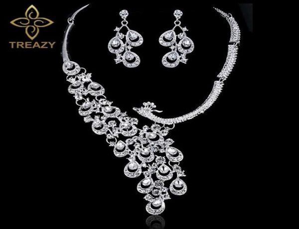 luxury silver color crystal bride wedding jewelry set charm peacock design necklace earrings set women bridal party jewelry d181002457713
luxury silver color crystal bride wedding jewelry set charm peacock design necklace earrings set women bridal party jewelry d181002457713