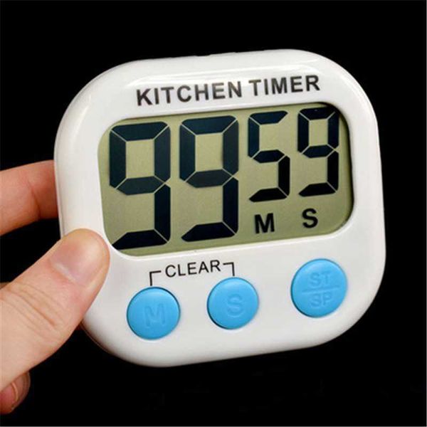 Image of Timers New Magnetic Digital Kitchen Countdown Timer Alarm with Stand White Kitchen Timer Practical Cooking Timer Alarm Clock R230731