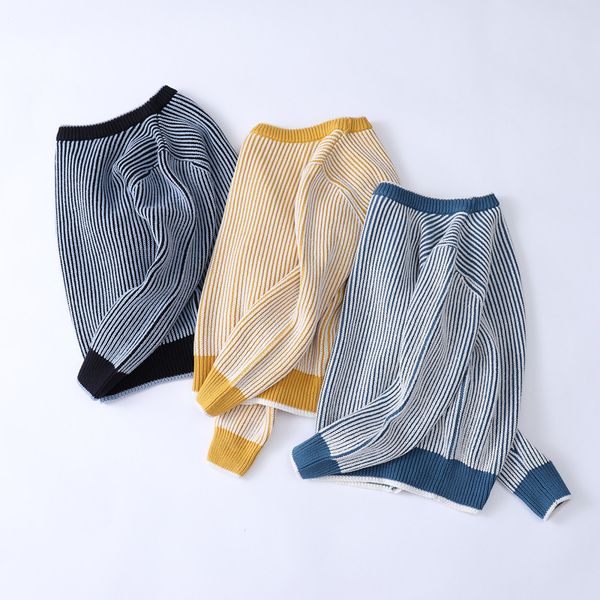 pullover kids boys striped sweater autumn winter casual sweaters children knitted cotton outerwear 230731, Blue
pullover kids boys striped sweater autumn winter casual sweaters children knitted cotton outerwear 230731, Blue