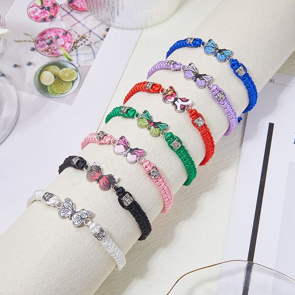 fashion cute butterfly bracelets bangles for women handmade woven rope chain animal butterfly charm bracelet friendship jewelry, Golden;silver
fashion cute butterfly bracelets bangles for women handmade woven rope chain animal butterfly charm bracelet friendship jewelry, Golden;silver