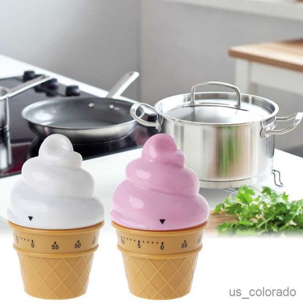 Image of Timers Ice Cream Mechanical Kitchen Timer Cooking Countdown Timer Clock Kitchen Gadgets Tool R230731