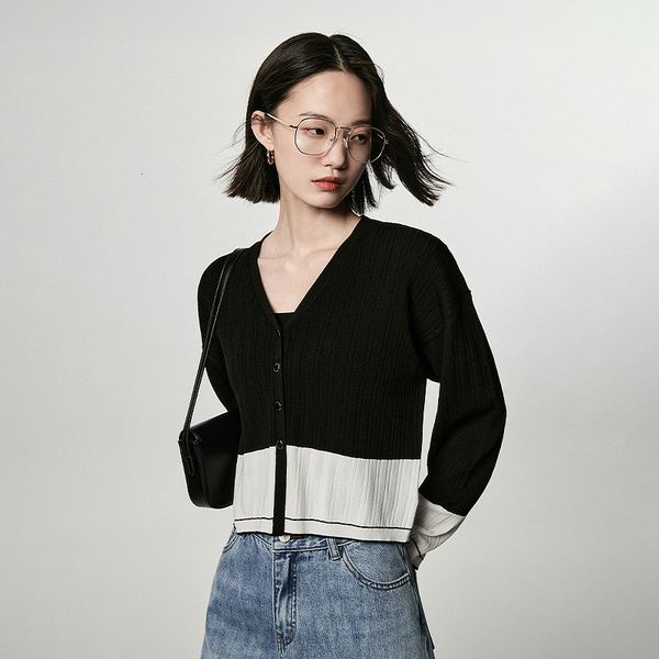 women's knits tees toyouth women knit cardigan 2023 autumn long sleeve v neck slim fit sweater black and white contrast elegant advance
women's knits tees toyouth women knit cardigan 2023 autumn long sleeve v neck slim fit sweater black and white contrast elegant advance