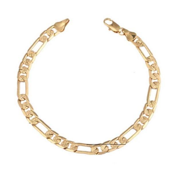 8mm hollow wide bracelet for women gold color unique vintage link figaro chain jewelry2611920, Black
8mm hollow wide bracelet for women gold color unique vintage link figaro chain jewelry2611920, Black