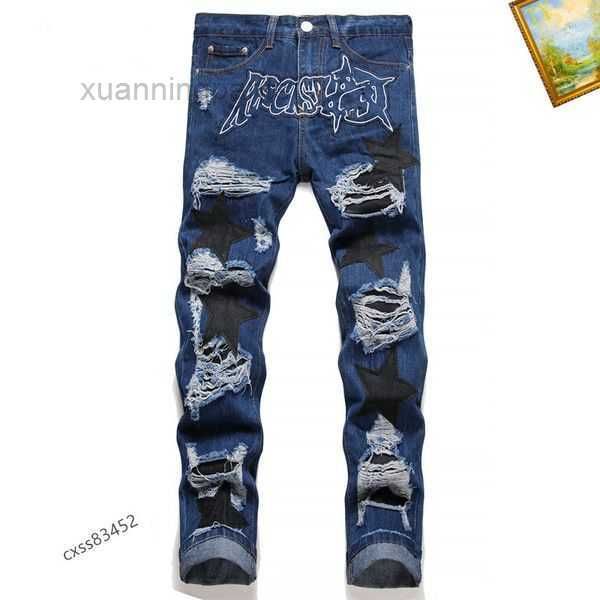 jean ripped skinny cowboy jeans rock revival straight slim elastic denim fit moto biker pants trendy streetwear t5zd, Blue
jean ripped skinny cowboy jeans rock revival straight slim elastic denim fit moto biker pants trendy streetwear t5zd, Blue
