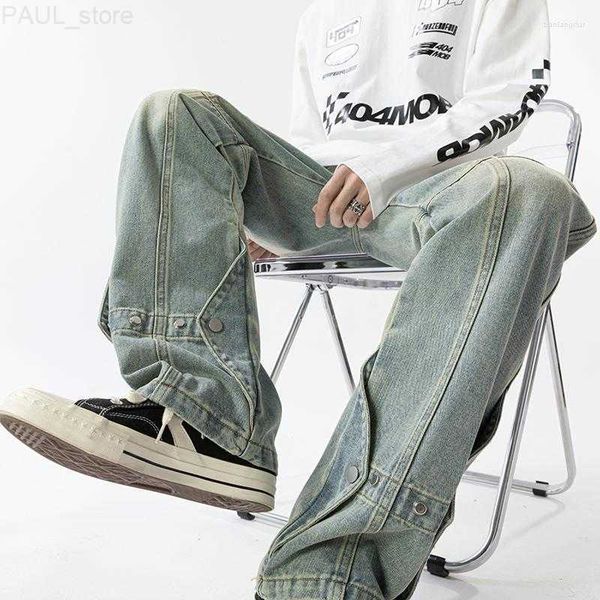 men's jeans fashion zipper pants hip hop straight-leg male denim baggy casual trousers l230731, Blue
men's jeans fashion zipper pants hip hop straight-leg male denim baggy casual trousers l230731, Blue