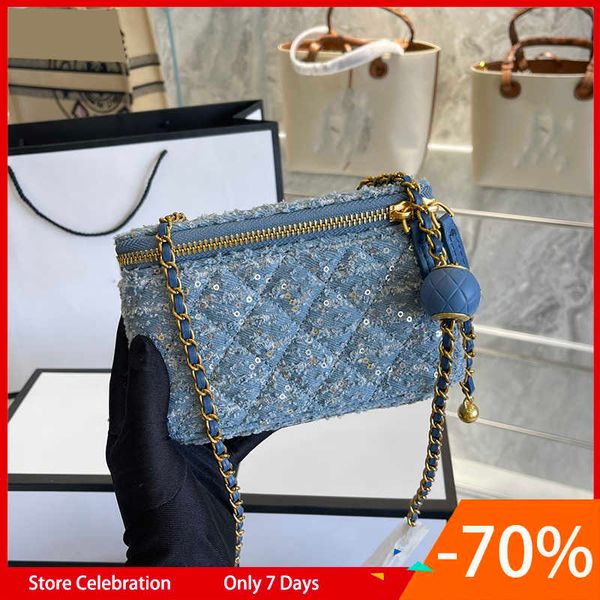 womens classic mini vanity denim sequins box bags quilted crush ball crossbody shoulder luxury designer cosmetic case handbags 10cm/19cm
womens classic mini vanity denim sequins box bags quilted crush ball crossbody shoulder luxury designer cosmetic case handbags 10cm/19cm