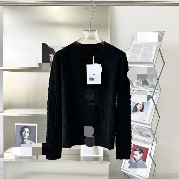 322 2023 spring brand same style sweater long sleeve crew neck white black cardigan fashion womens clothes womens qian6
322 2023 spring brand same style sweater long sleeve crew neck white black cardigan fashion womens clothes womens qian6