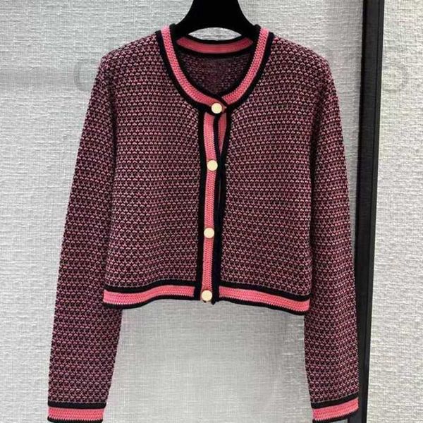 women's knits & tees designer spring/summer new french contrast knitted cardigan round neck slim fit short long sleeve coat y1n9, White
women's knits & tees designer spring/summer new french contrast knitted cardigan round neck slim fit short long sleeve coat y1n9, White