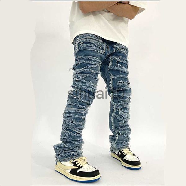 men's jeans 2022 y2k streetwear baggy ripped stacked jeans pants men clothing hip hop straight vintage denim trousers pantn homme j2307, Blue
men's jeans 2022 y2k streetwear baggy ripped stacked jeans pants men clothing hip hop straight vintage denim trousers pantn homme j2307, Blue
