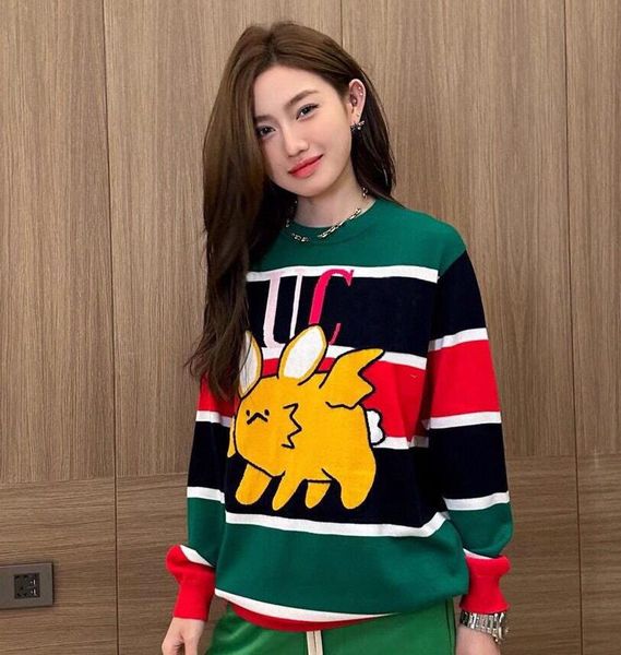 23ggss autumn new women's sweaters brand casual fashion womens designer sweater gg18, White;black
23ggss autumn new women's sweaters brand casual fashion womens designer sweater gg18, White;black