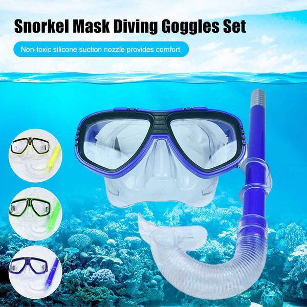 snorkel mask diving goggles set for kids adults scuba diving swimming glasses tube set adjustable headband snorkeling gear, Blue
snorkel mask diving goggles set for kids adults scuba diving swimming glasses tube set adjustable headband snorkeling gear, Blue
