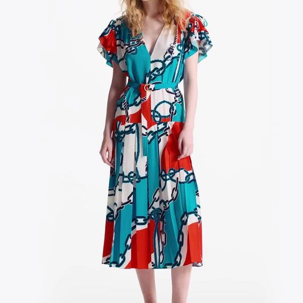 australian designer dress casual vacation blue white red chain printed short sleeved dress for women designer clothing 8, Black;gray
australian designer dress casual vacation blue white red chain printed short sleeved dress for women designer clothing 8, Black;gray