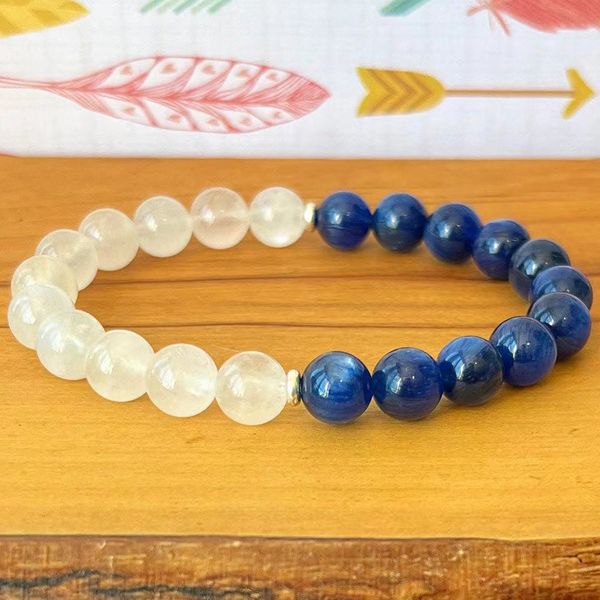 mg1850 8 mm 3a grade blue kyanite fream moonstone bracelet womens negative energy protection wrist mala, Black
mg1850 8 mm 3a grade blue kyanite fream moonstone bracelet womens negative energy protection wrist mala, Black