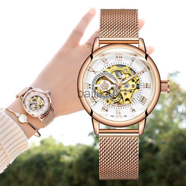 other watches orkina mechanical women brelet watch skeleton automatic wristwatch mesh stainless steel band female clock chic reloj mujer j23, Slivery;black
other watches orkina mechanical women brelet watch skeleton automatic wristwatch mesh stainless steel band female clock chic reloj mujer j23, Slivery;black