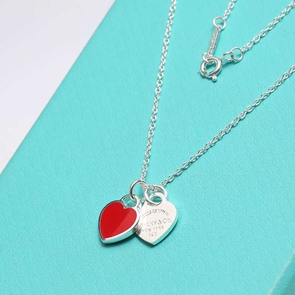 return to necklace jewelry t necklace double love enamel pendant 925 sterling silver love shaped clavicle chain tanabata valentine's da
return to necklace jewelry t necklace double love enamel pendant 925 sterling silver love shaped clavicle chain tanabata valentine's da