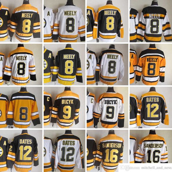 1980 movie vintage hockey 8 cam neely jerseys ccm embroidery 9 johnny bucyk 12 adam oates 16 derek sanderson jersey black white 75th yellow, Black;red
1980 movie vintage hockey 8 cam neely jerseys ccm embroidery 9 johnny bucyk 12 adam oates 16 derek sanderson jersey black white 75th yellow, Black;red