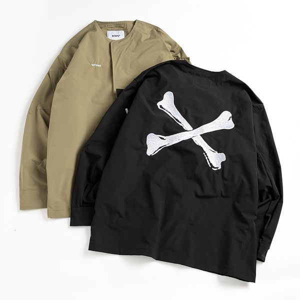 mens jackets wtaps jacket high street casual bone embroidery print collarless shirt wind and waterproof fashion thin summer coat 230731, Black;brown
mens jackets wtaps jacket high street casual bone embroidery print collarless shirt wind and waterproof fashion thin summer coat 230731, Black;brown