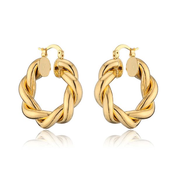 vintage 18k gold plated big circle hoop earrings for women fashion retro exaggerated geometric twisted copper earrings apsx, Silver
vintage 18k gold plated big circle hoop earrings for women fashion retro exaggerated geometric twisted copper earrings apsx, Silver