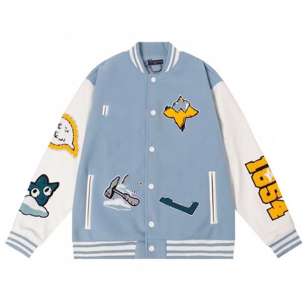 baseball uniform desinger clothes men jumper jacket european american personality retro robot mobilization towel embroidery high weight lett, Black;brown
baseball uniform desinger clothes men jumper jacket european american personality retro robot mobilization towel embroidery high weight lett, Black;brown