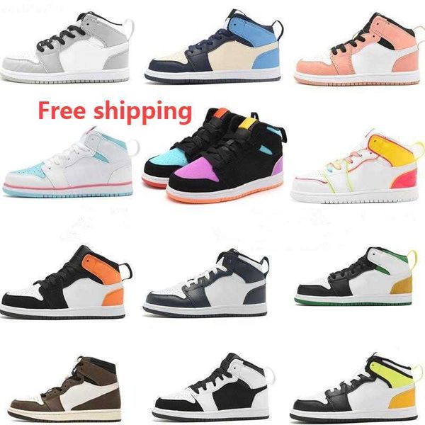 children jumpman 1s basketball shoes boys candy multicolor high og obsian edge glow unc light smoke grey pink quartz dark mocha shadow volt, Black
children jumpman 1s basketball shoes boys candy multicolor high og obsian edge glow unc light smoke grey pink quartz dark mocha shadow volt, Black
