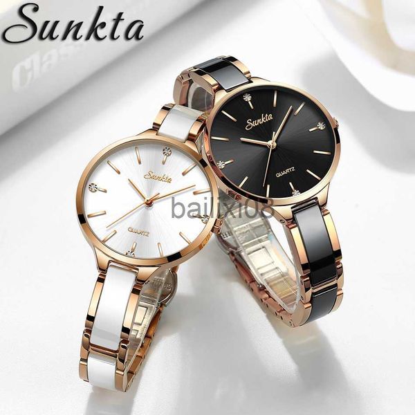 other watches lige brand sunkta women watches fashion ladies ceramic wristwatch women dress watches stainless steel waterproof date clock gi, Slivery;black
other watches lige brand sunkta women watches fashion ladies ceramic wristwatch women dress watches stainless steel waterproof date clock gi, Slivery;black